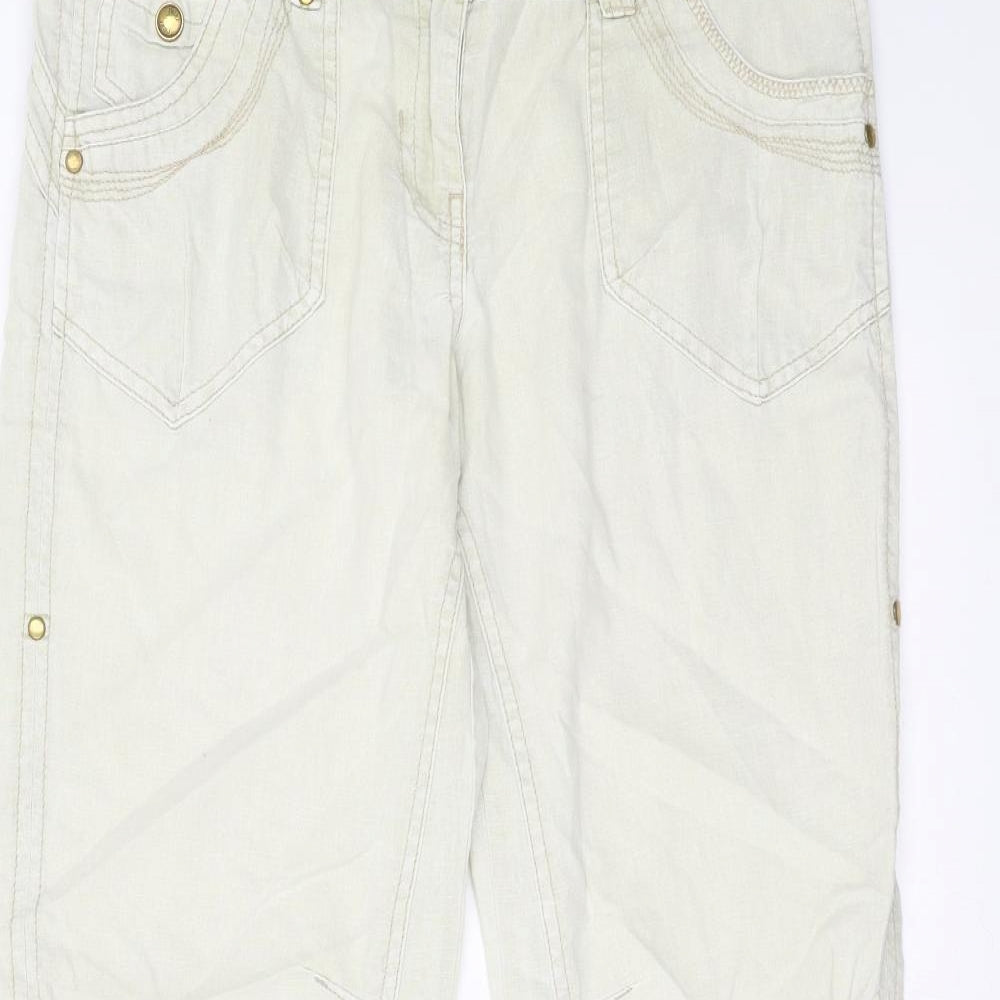 NEXT Womens Beige   Trousers  Size 10 L29 in