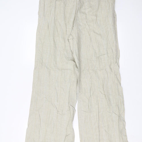 RESERVED Womens Beige Striped  Trousers  Size XL L29 in