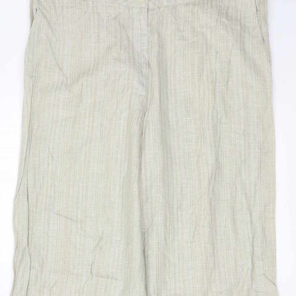 RESERVED Womens Beige Striped  Trousers  Size XL L29 in