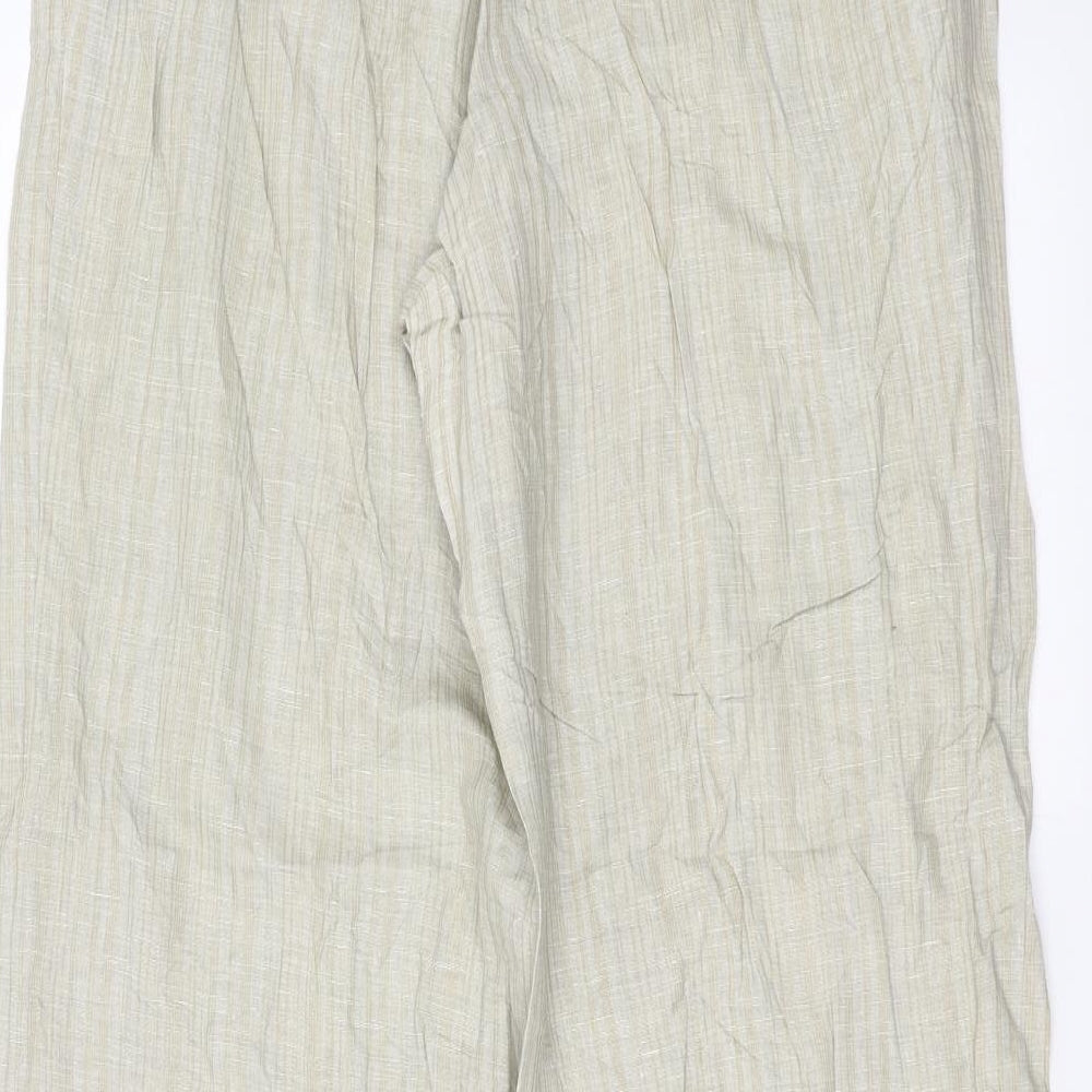 RESERVED Womens Beige Striped  Trousers  Size XL L29 in