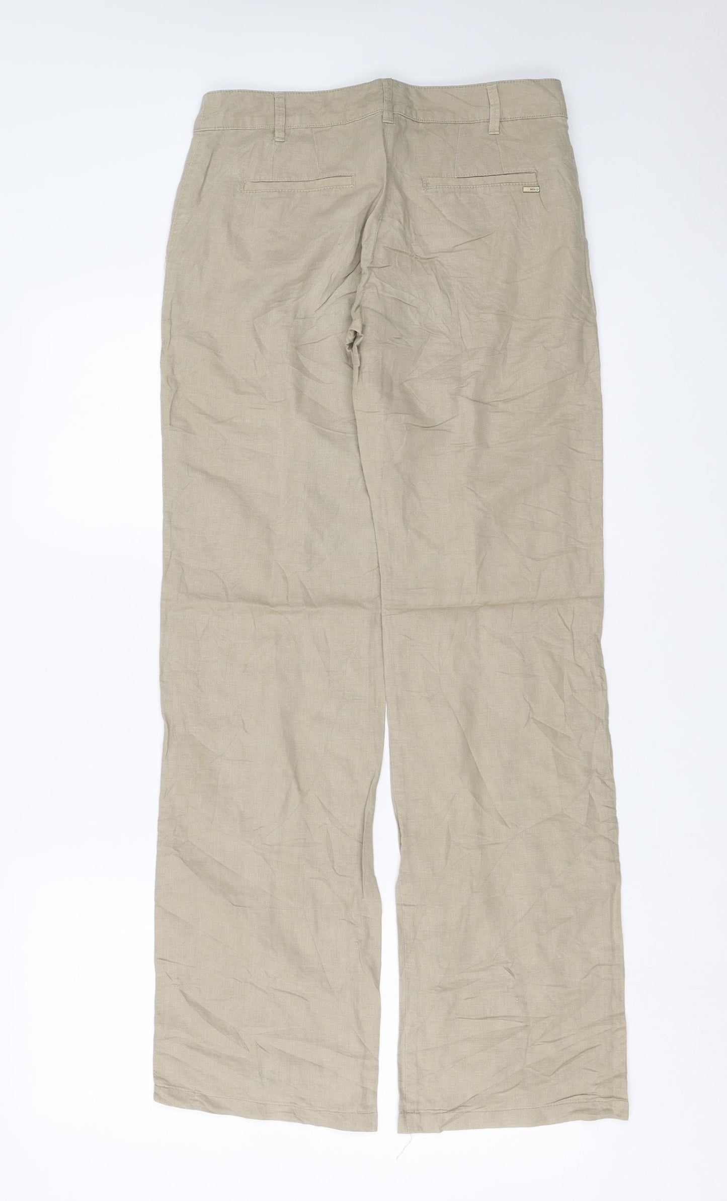 Mango Womens Beige   Trousers  Size 8 L32 in