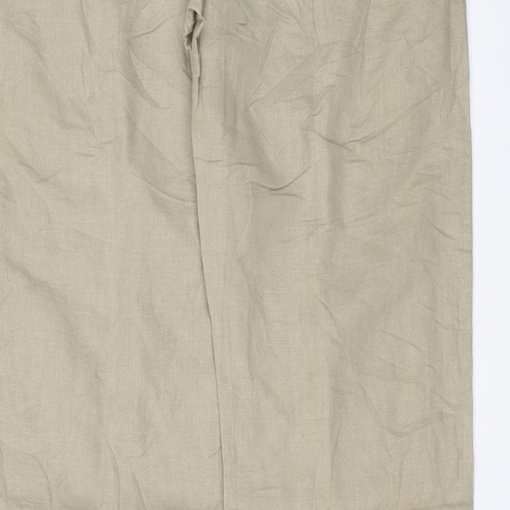 Mango Womens Beige   Trousers  Size 8 L32 in