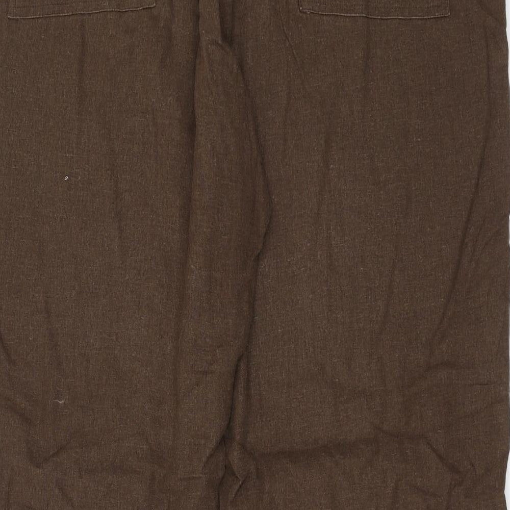Papaya Womens Brown   Trousers  Size 18 L31 in