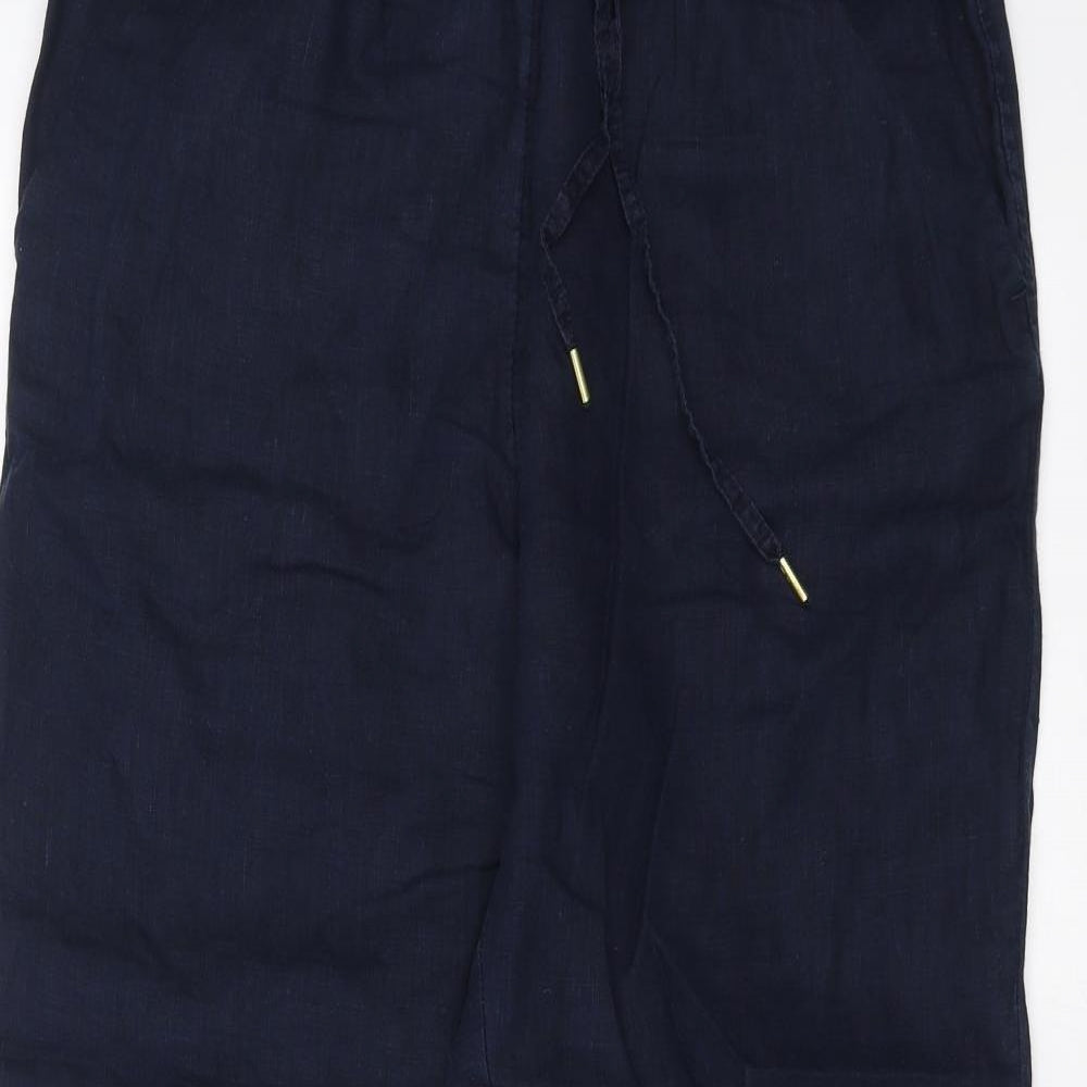 H&M Womens Blue   Trousers  Size 10 L26 in