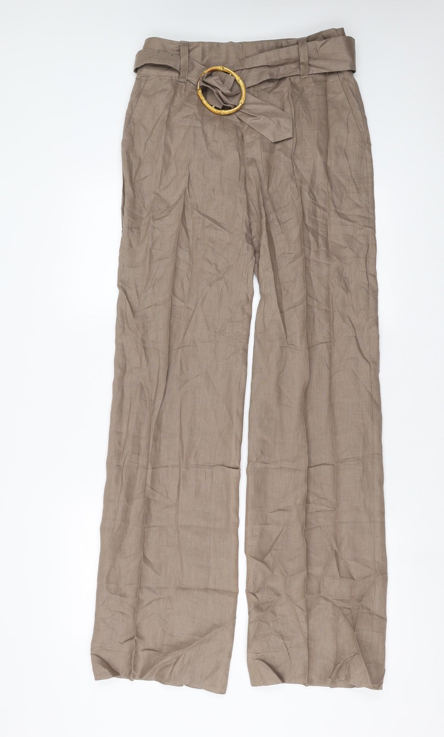 Zara Womens Brown   Trousers  Size 10 L34 in