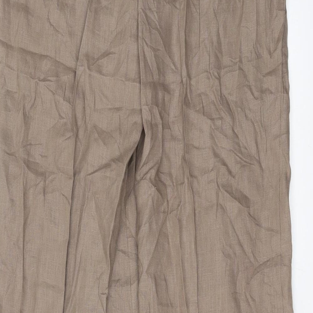 Zara Womens Brown   Trousers  Size 10 L34 in