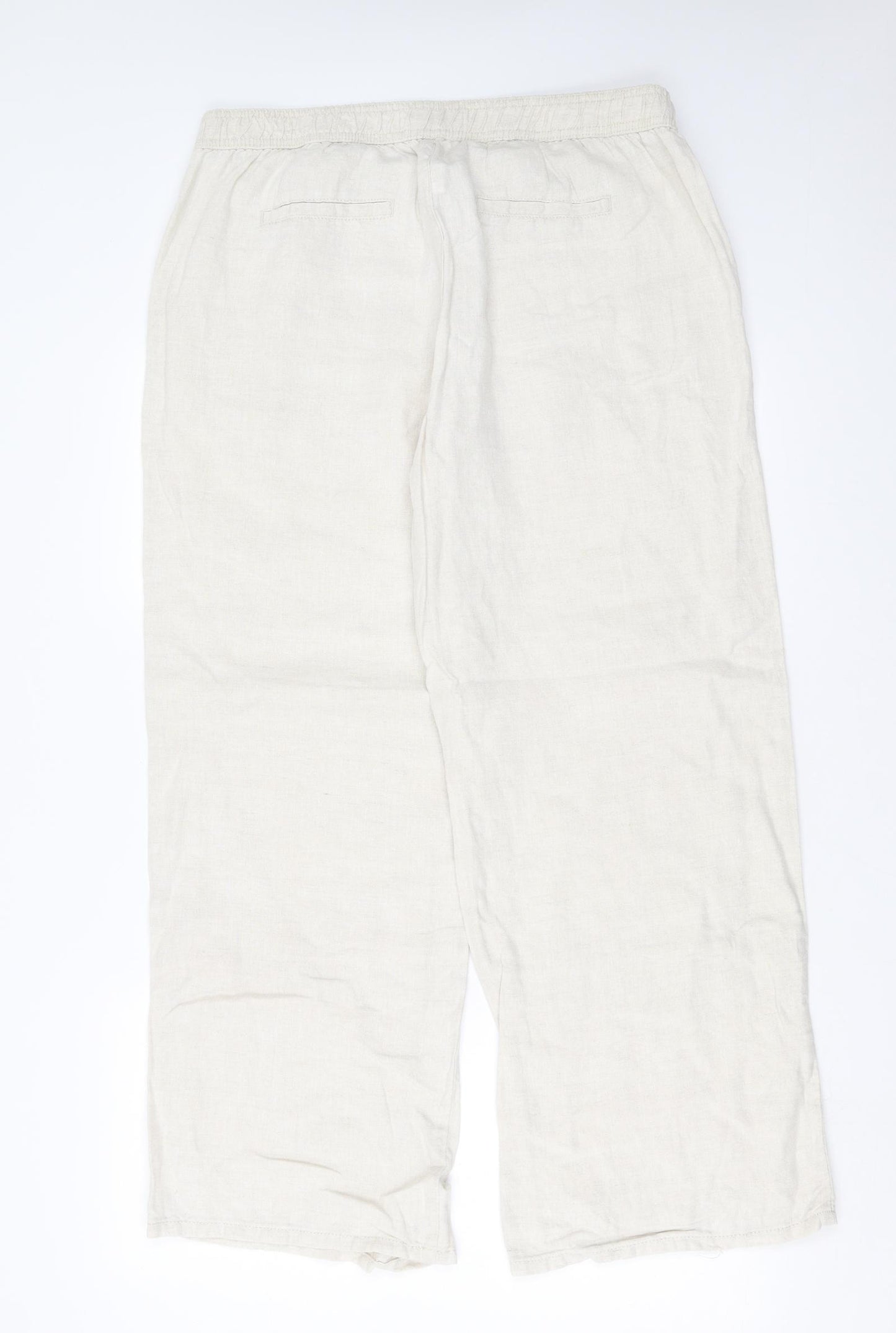 Marks and Spencer Womens Beige   Trousers  Size 16 L29 in
