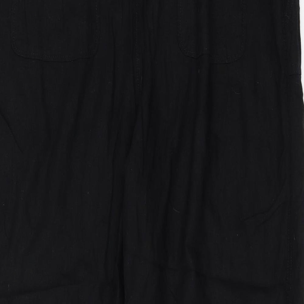 Peacocks Womens Black   Trousers  Size 20 L24 in