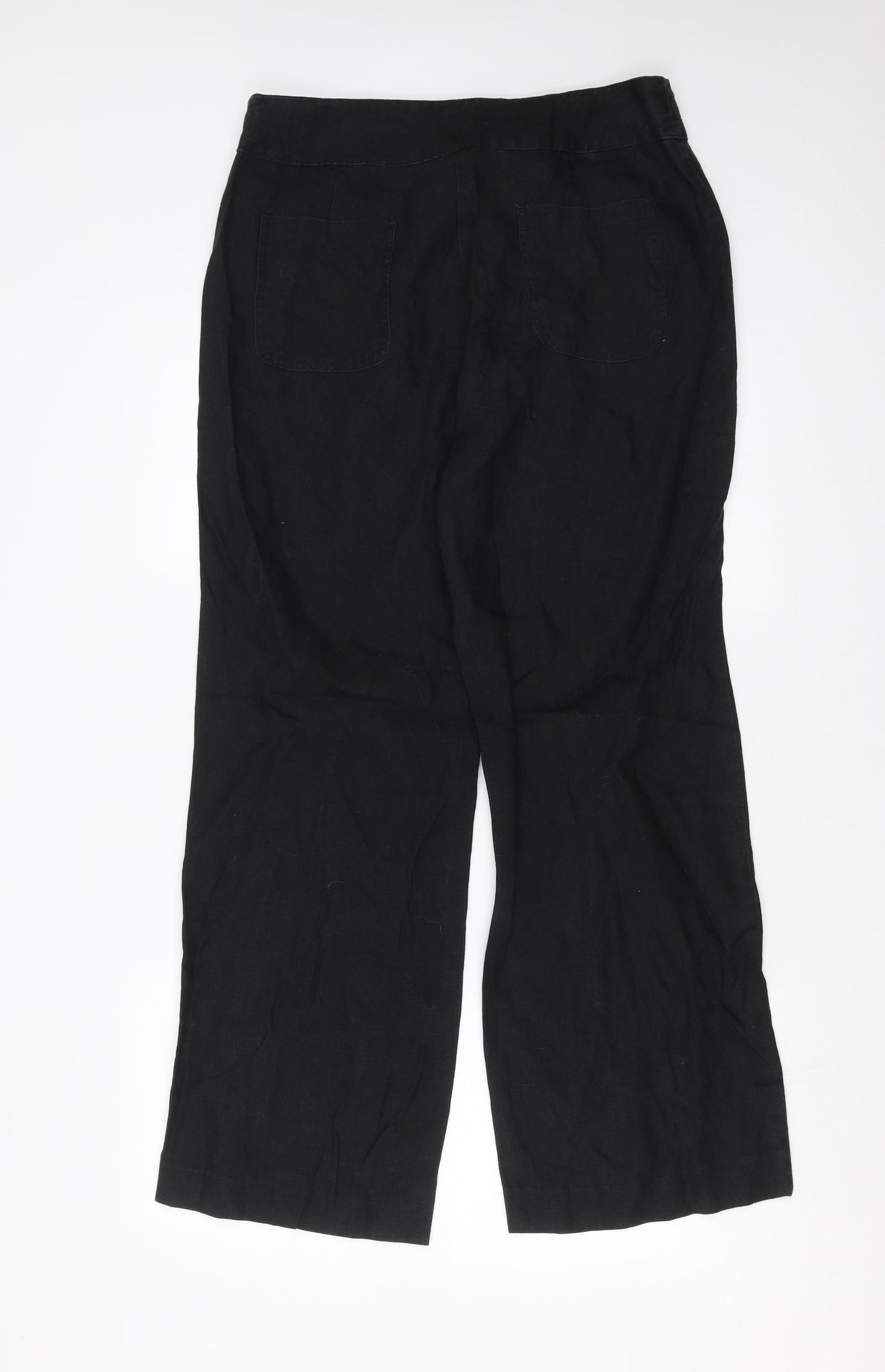 TU Womens Black   Trousers  Size 14 L29 in