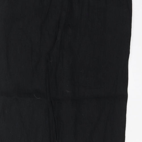 TU Womens Black   Trousers  Size 14 L22 in - cropped
