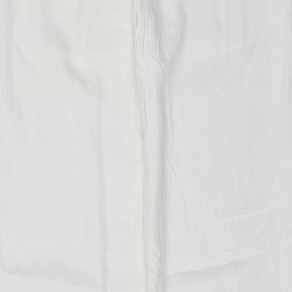 Casual Collection Womens White   Trousers  Size 10 L30 in