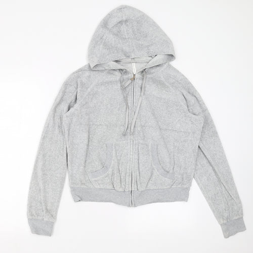 Marks and Spencer Womens Grey   Full Zip Hoodie Size 18