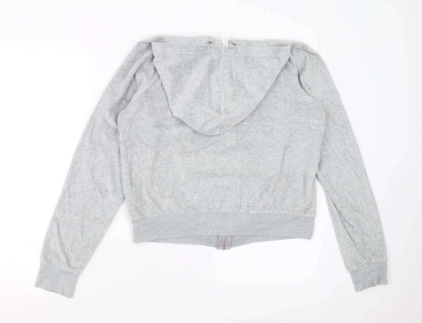 Marks and Spencer Womens Grey   Full Zip Hoodie Size 18