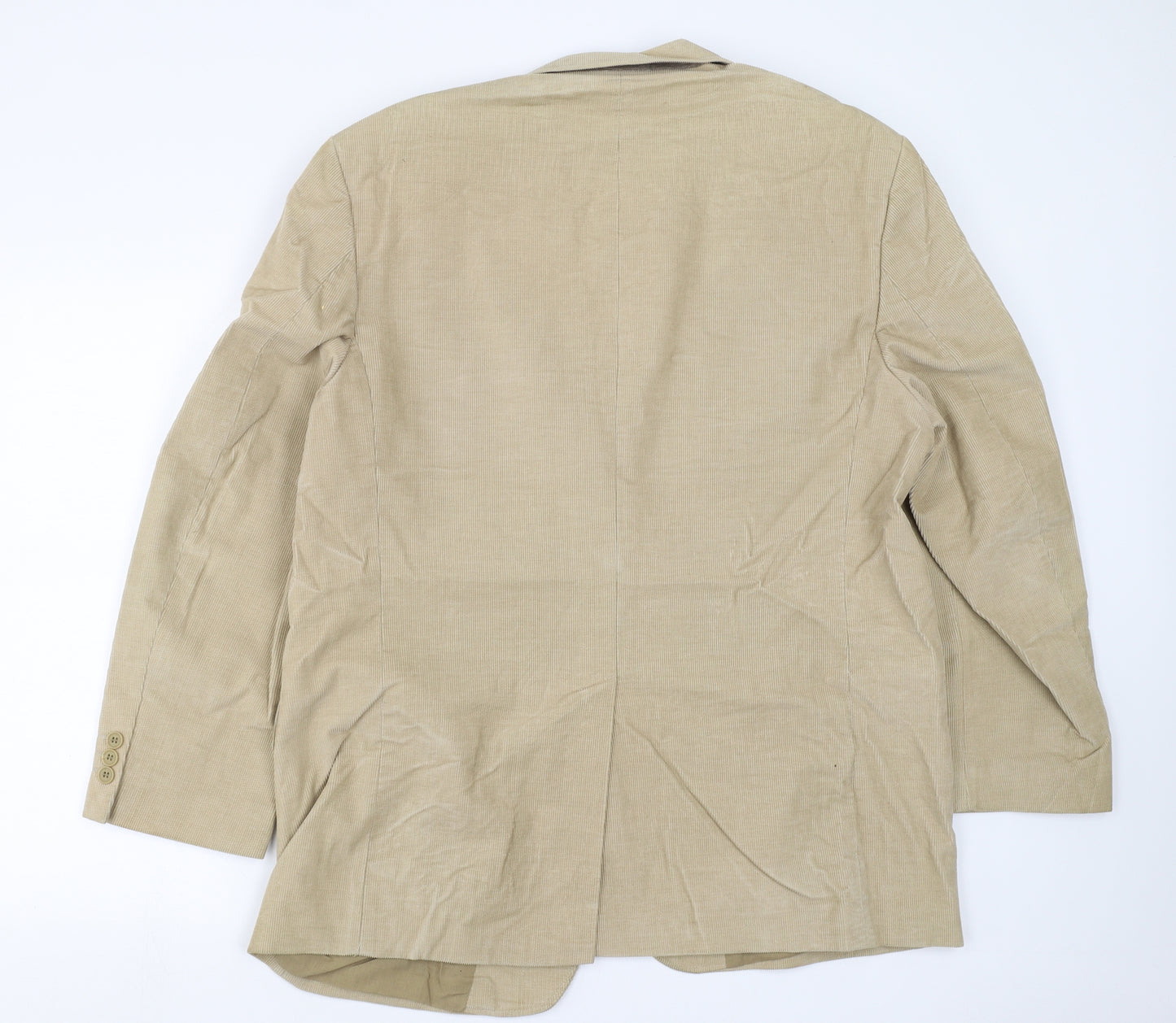 ARMANDO Mens Beige  Corduroy Jacket Suit Jacket Size 44