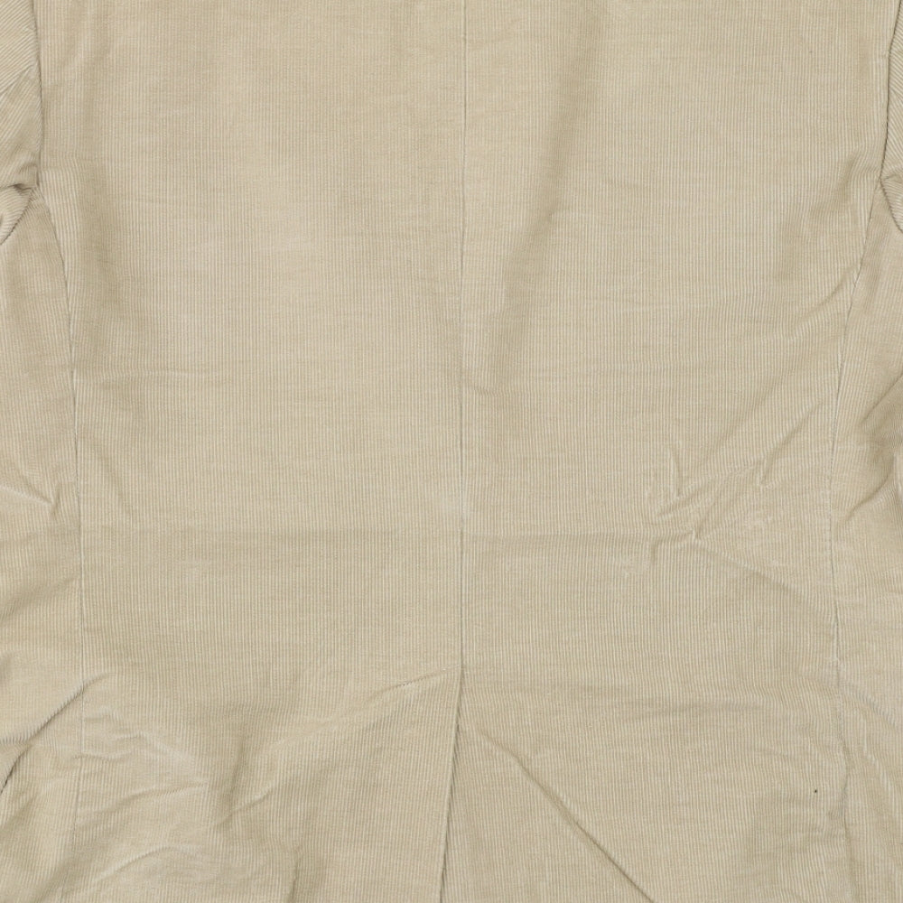 ARMANDO Mens Beige  Corduroy Jacket Suit Jacket Size 44