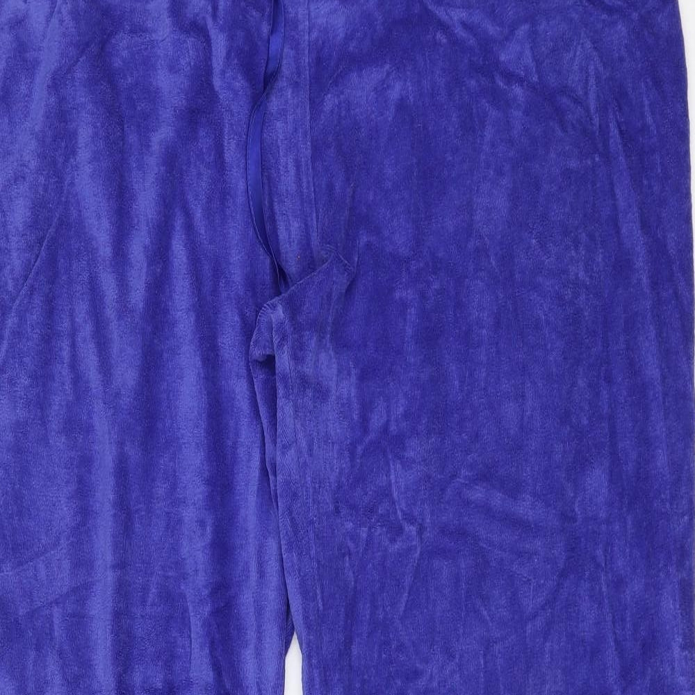 Marks and Spencer Womens Blue   Jogger Trousers Size 18 L32 in - Long leg
