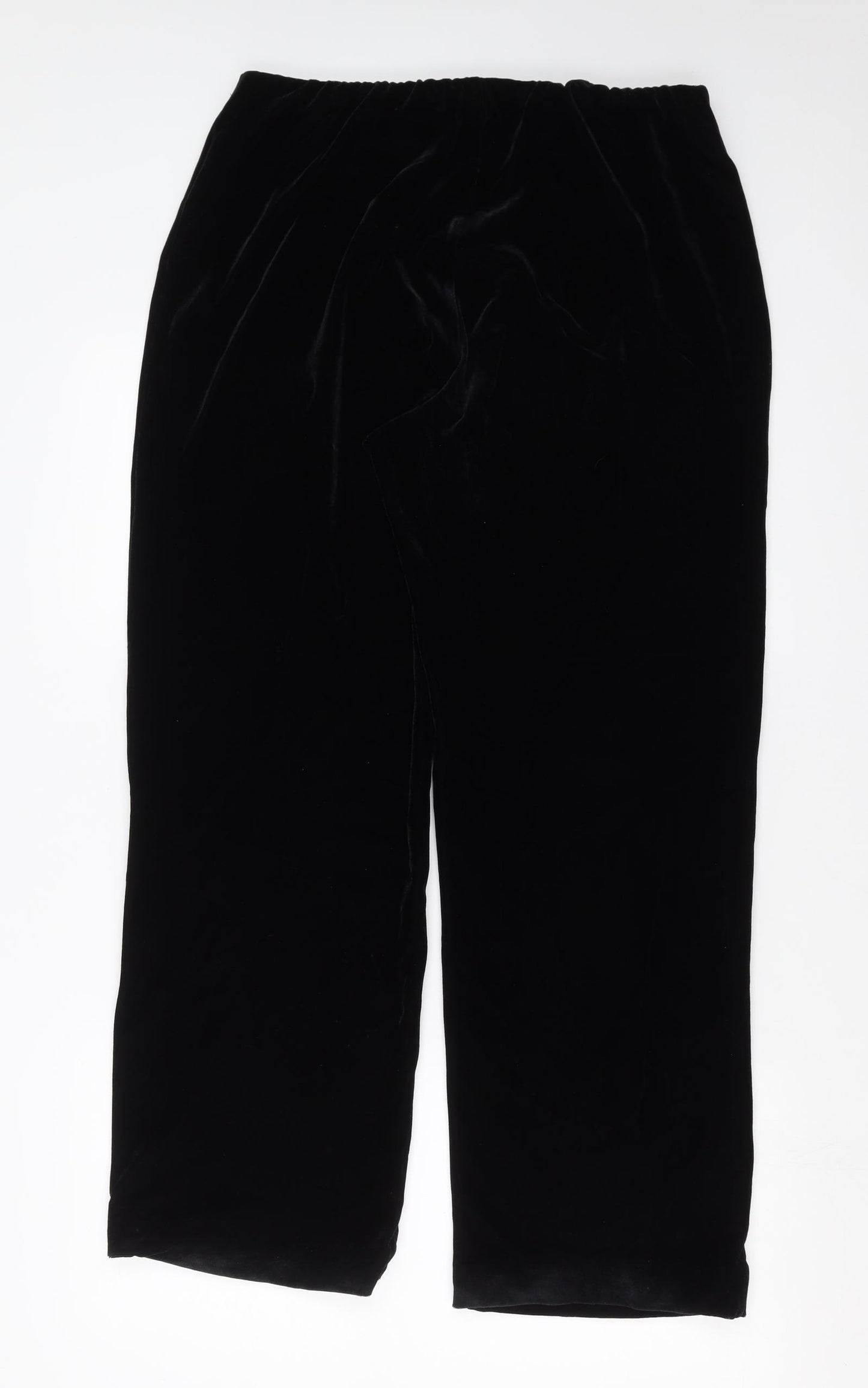 EWM Womens Black   Trousers  Size 16 L29 in - Velvet feel