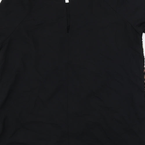 NEXT  Womens Black Geometric  Basic Blouse Size 8