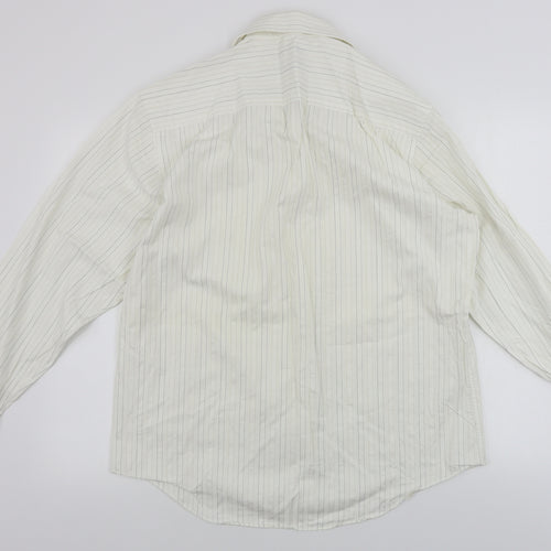 NEXT  Mens White Striped   Dress Shirt Size 17