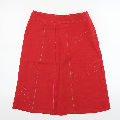George  Womens Red   A-Line Skirt Size 30 in