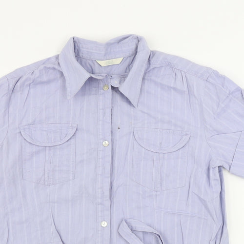 Marks and Spencer  Womens Blue   Basic Button-Up Size 8
