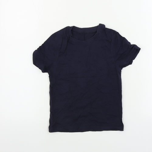 George  Boys Blue   Basic T-Shirt Size 4-5 Years