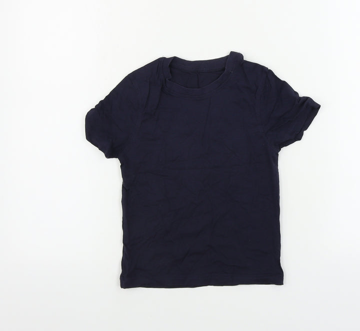 George  Boys Blue   Basic T-Shirt Size 4-5 Years