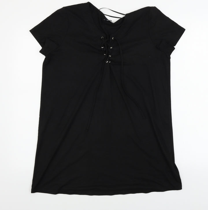 F&F Womens Black A-Line Size 14