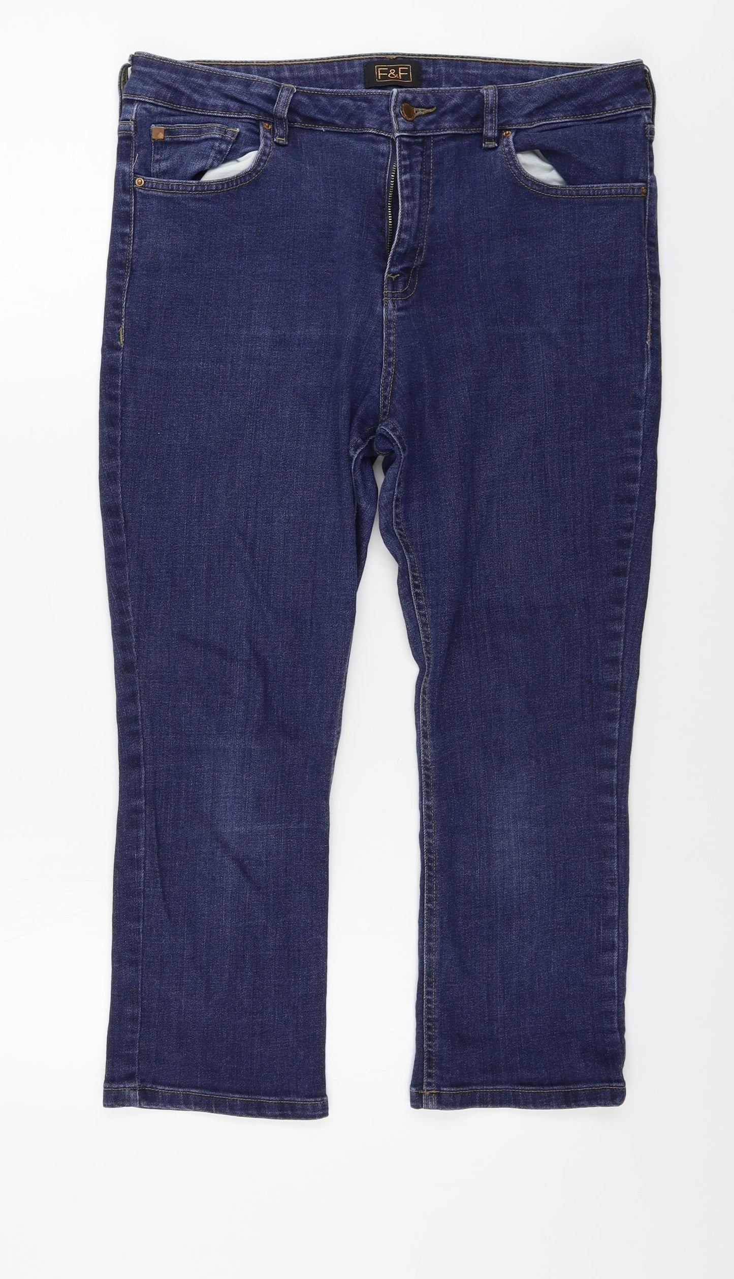 F&F  Womens Blue   Skinny Jeans Size 16 L21 in