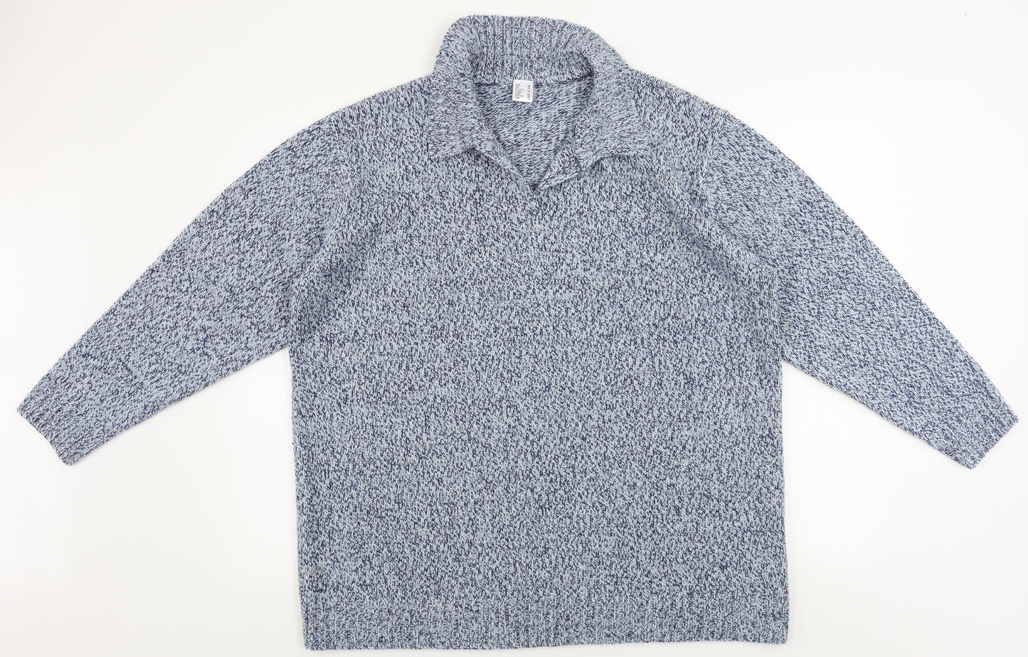 Preworn  Womens Blue   Henley Jumper Size 22