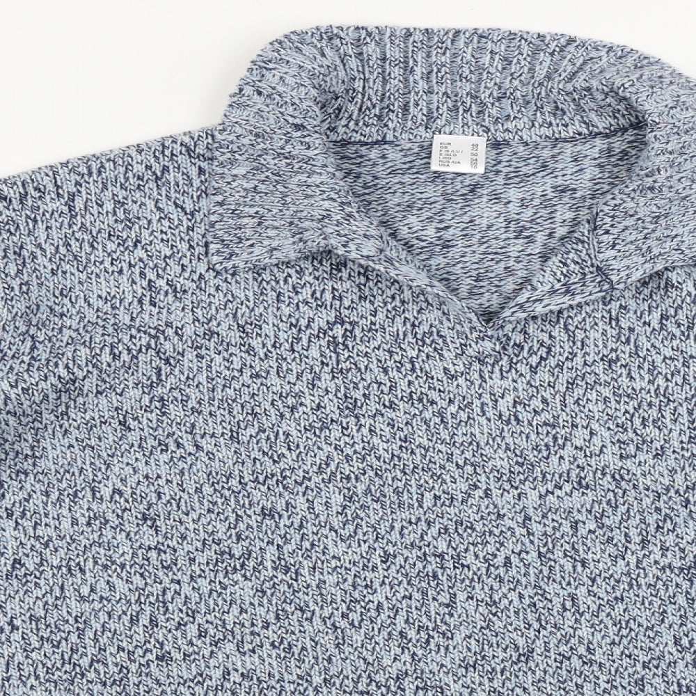 Preworn  Womens Blue   Henley Jumper Size 22