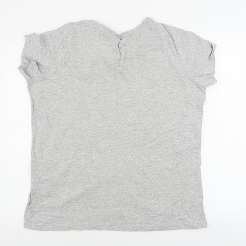 Character Club  Womens Grey   Basic T-Shirt Size L  - winnie the pooh