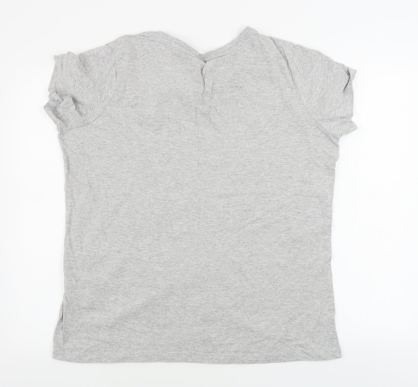 Character Club  Womens Grey   Basic T-Shirt Size L  - winnie the pooh