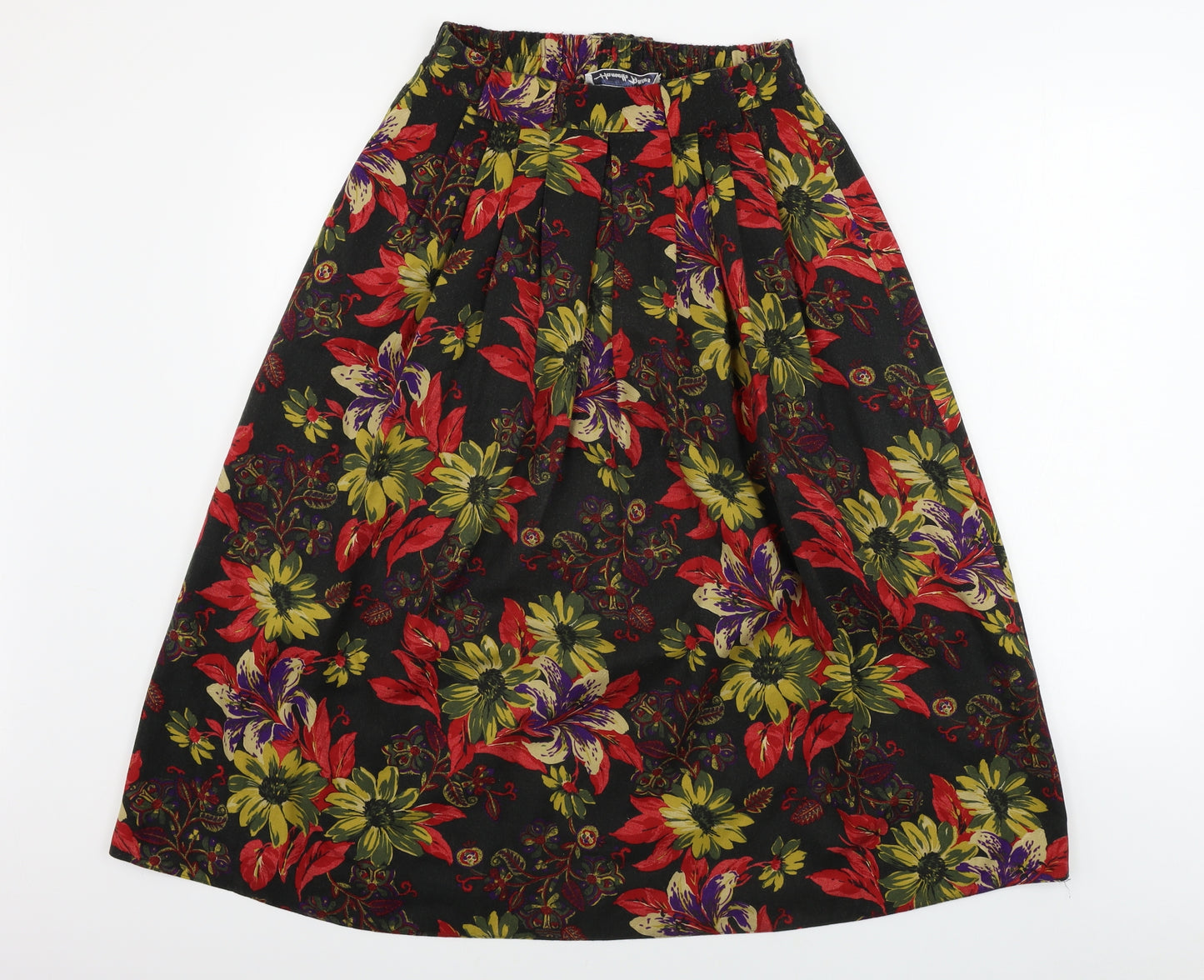 hamells petite Womens Brown Floral  A-Line Skirt Size 10