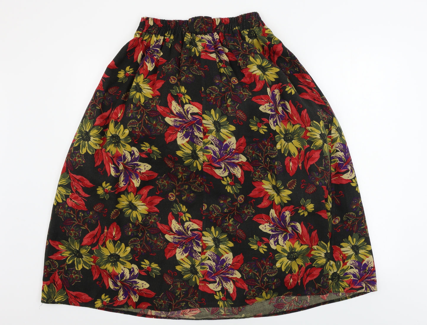 hamells petite Womens Brown Floral  A-Line Skirt Size 10