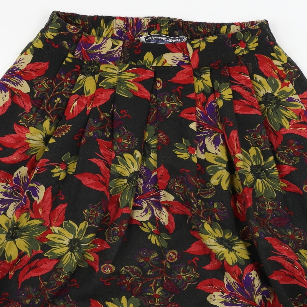 hamells petite Womens Brown Floral  A-Line Skirt Size 10