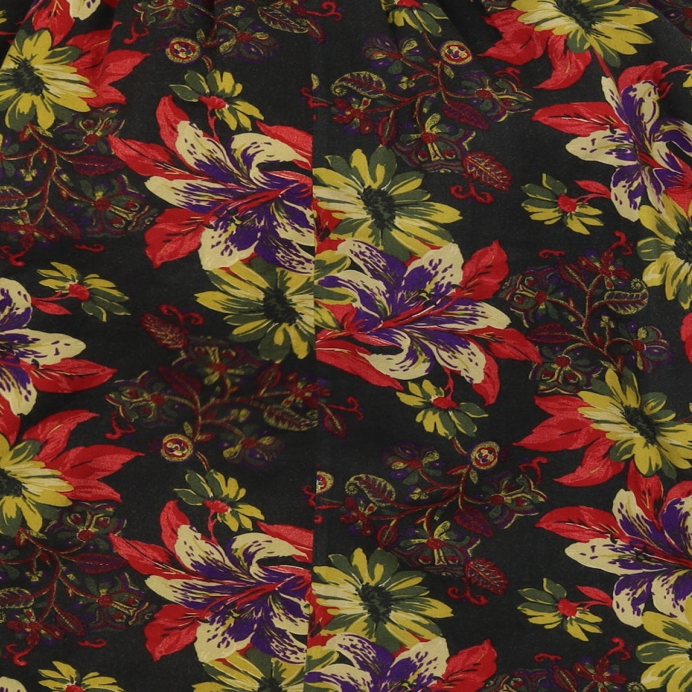 hamells petite Womens Brown Floral  A-Line Skirt Size 10