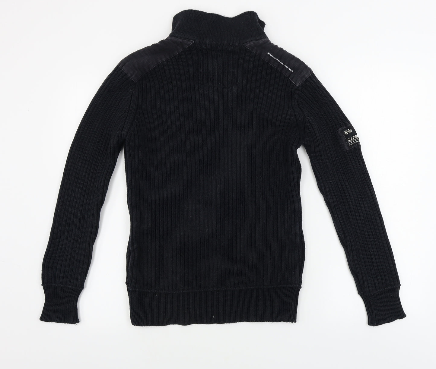 Crosshatch  Mens Black   Henley Jumper Size M