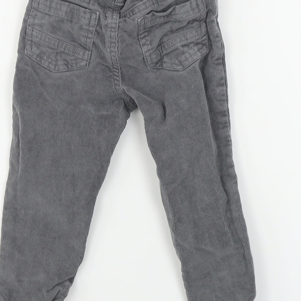 TU Girls Grey  Corduroy  Trousers Size 2 Years