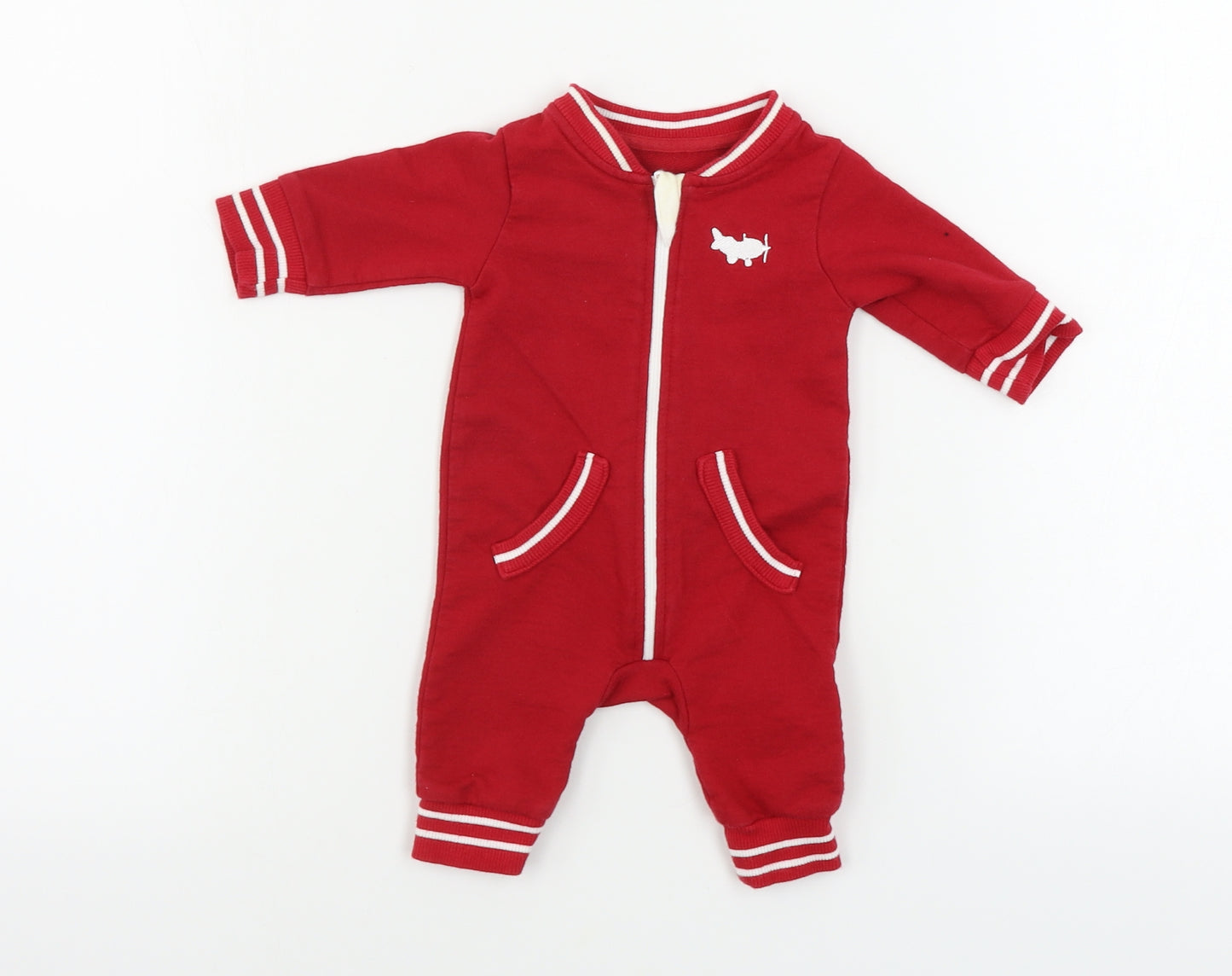 Preworn  Boys Red   Babygrow One-Piece One Size