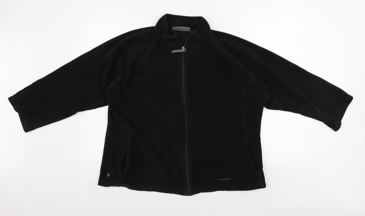 Mountain Life Womens Black Full Zip Jumper Size 18