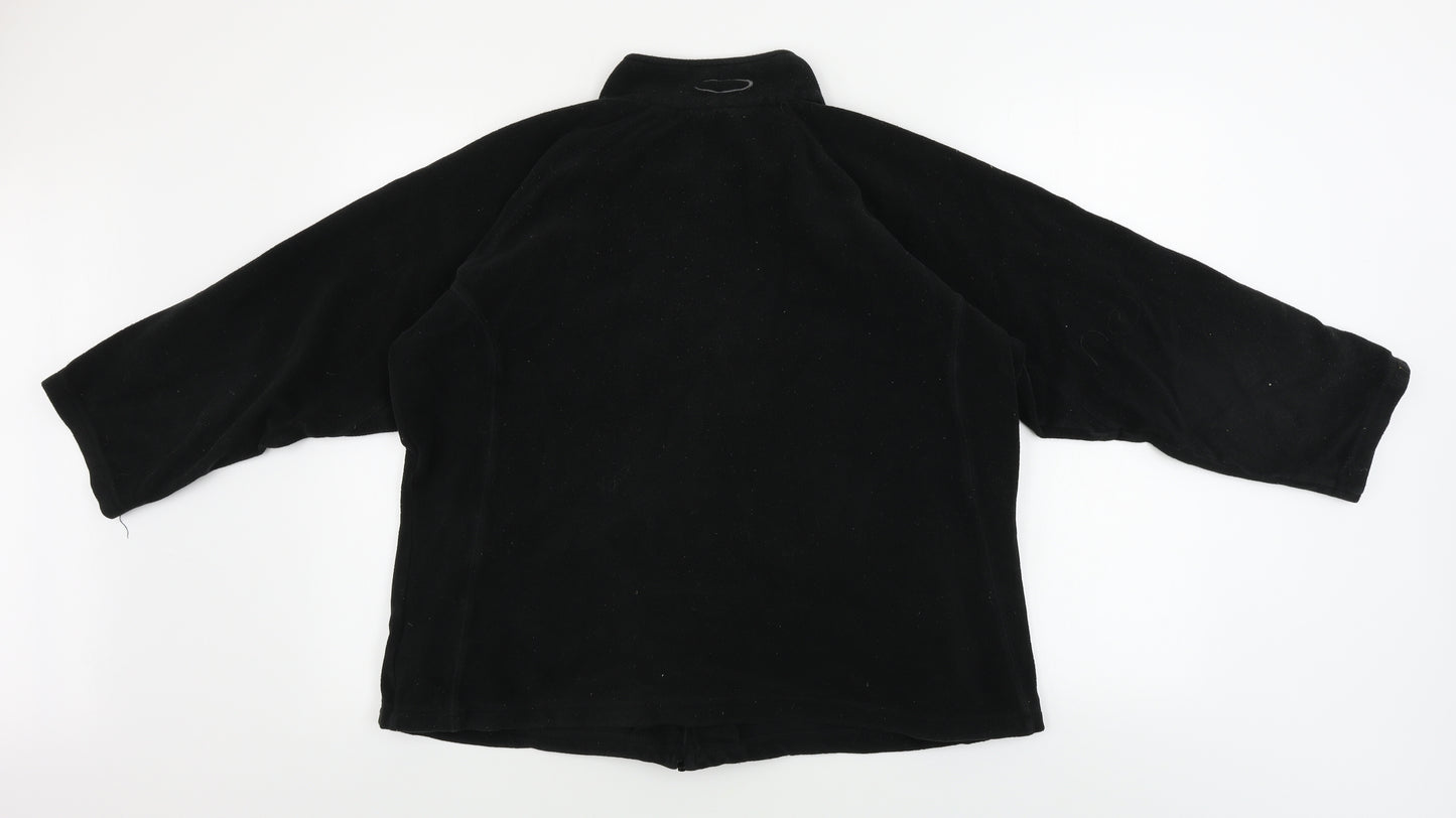Mountain Life  Womens Black   Full Zip Jumper Size 18