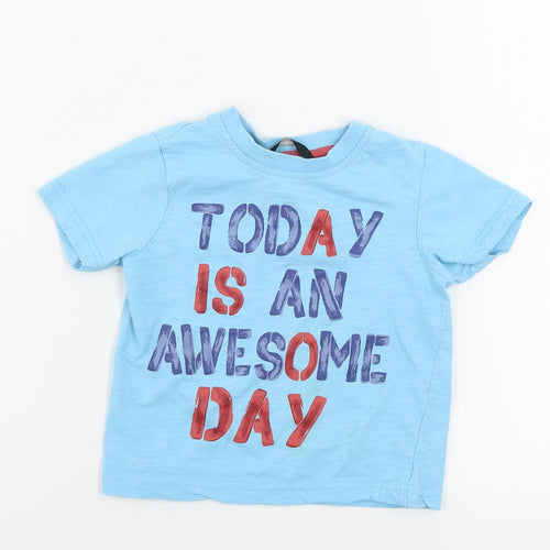 George  Boys Blue   Basic T-Shirt Size 2 Years