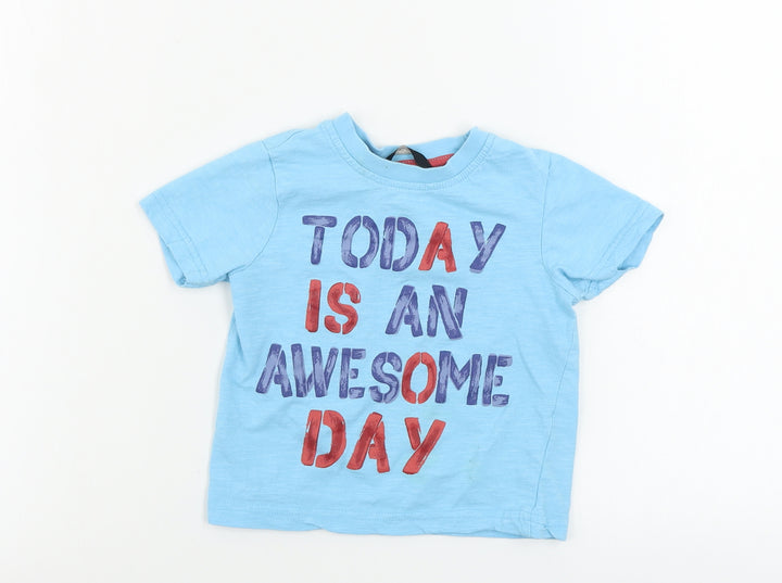 George  Boys Blue   Basic T-Shirt Size 2 Years