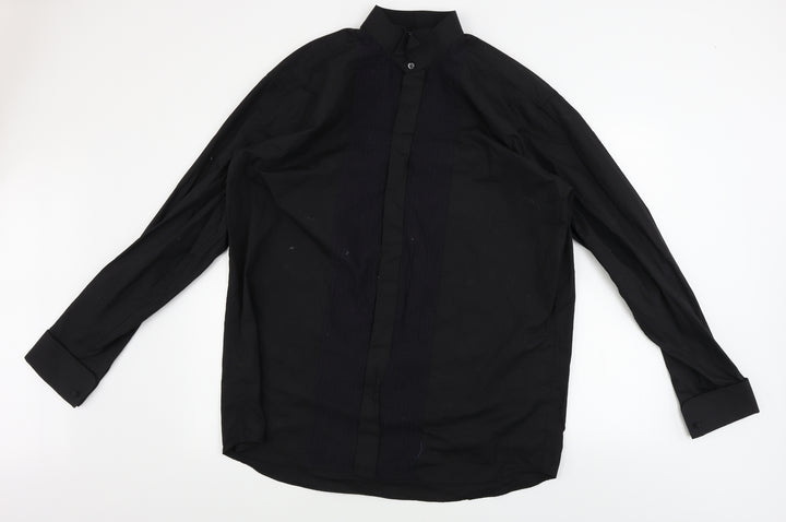 colin ross Mens Black Button-Up Size 17