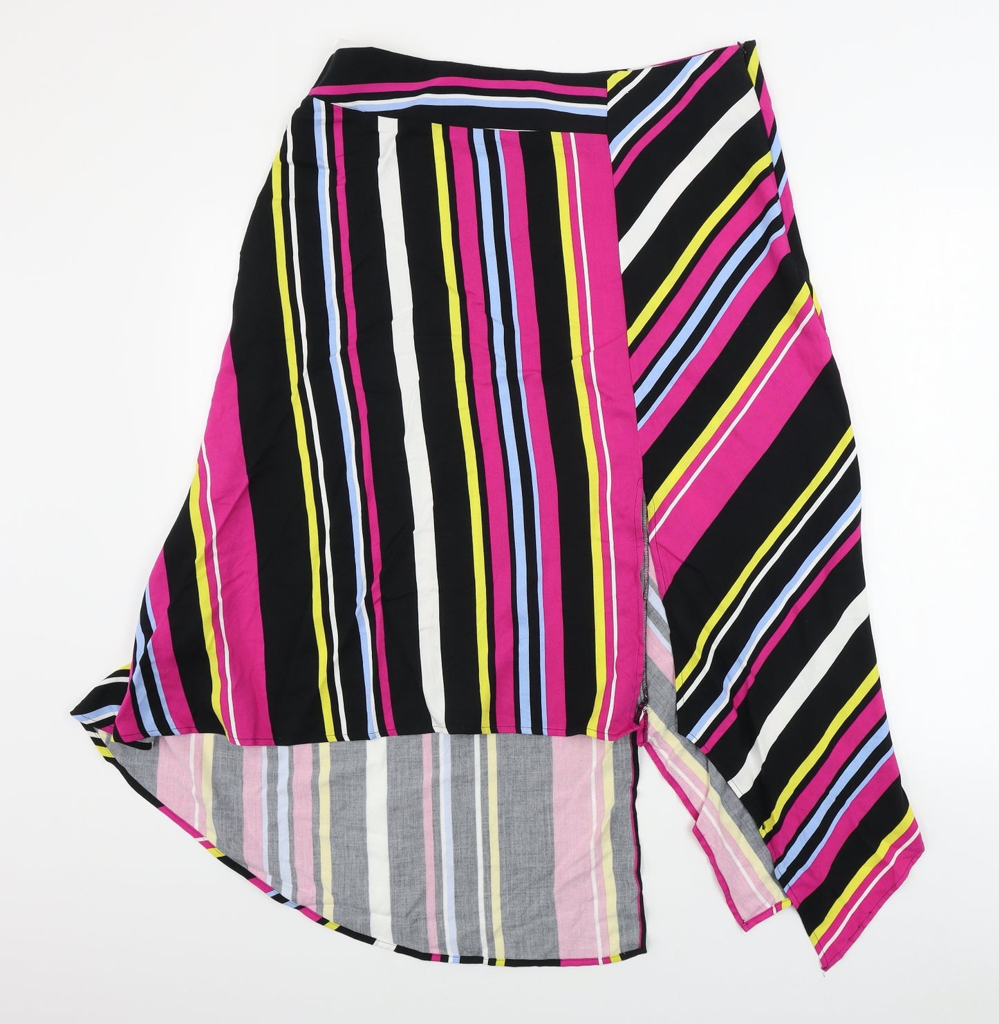 TU Womens Pink Striped  A-Line Skirt Size 16