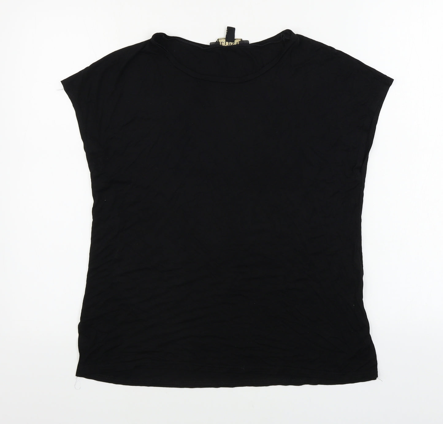 Lipsy  Womens Black   Basic T-Shirt Size 10