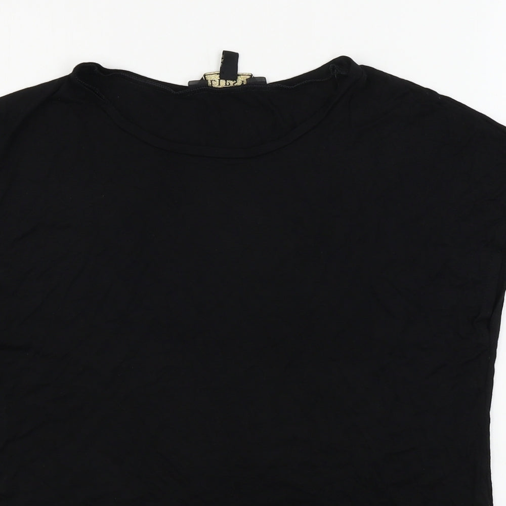 Lipsy  Womens Black   Basic T-Shirt Size 10