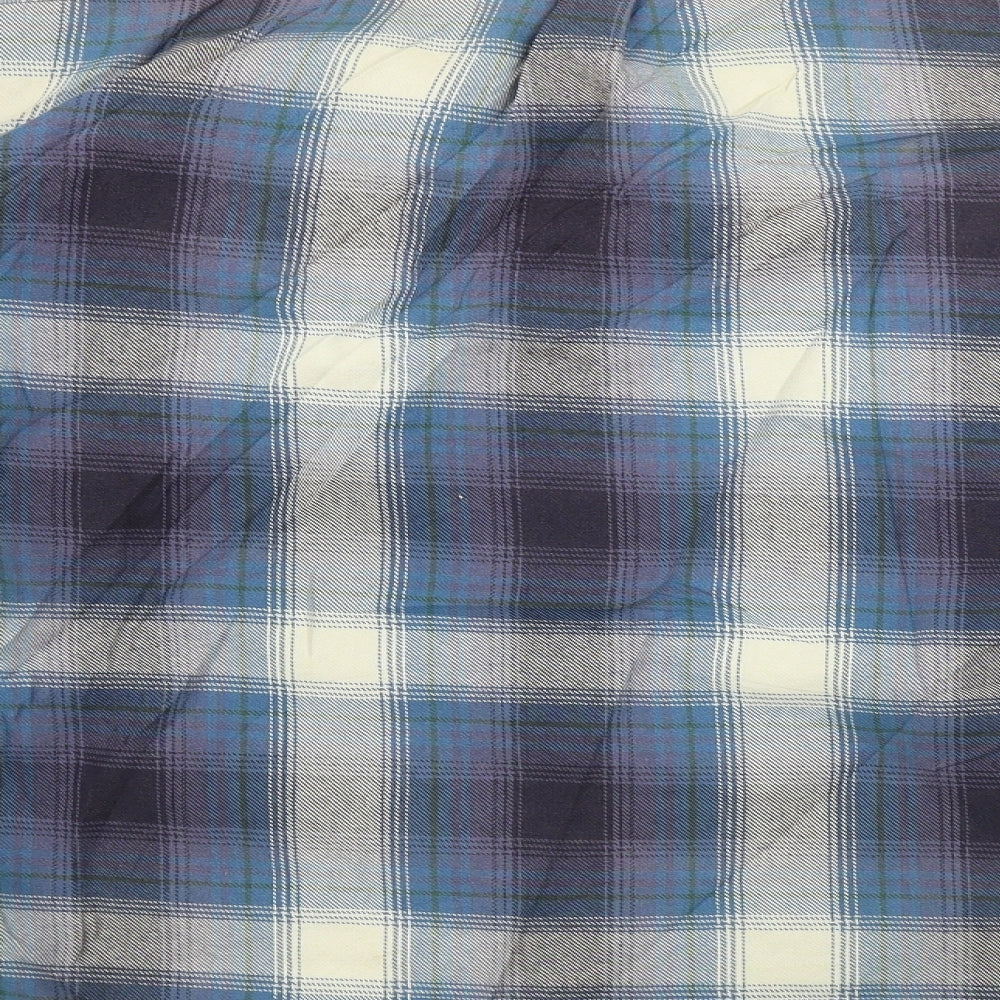 NEXT  Mens Blue Check  Jacket Coat Size XL