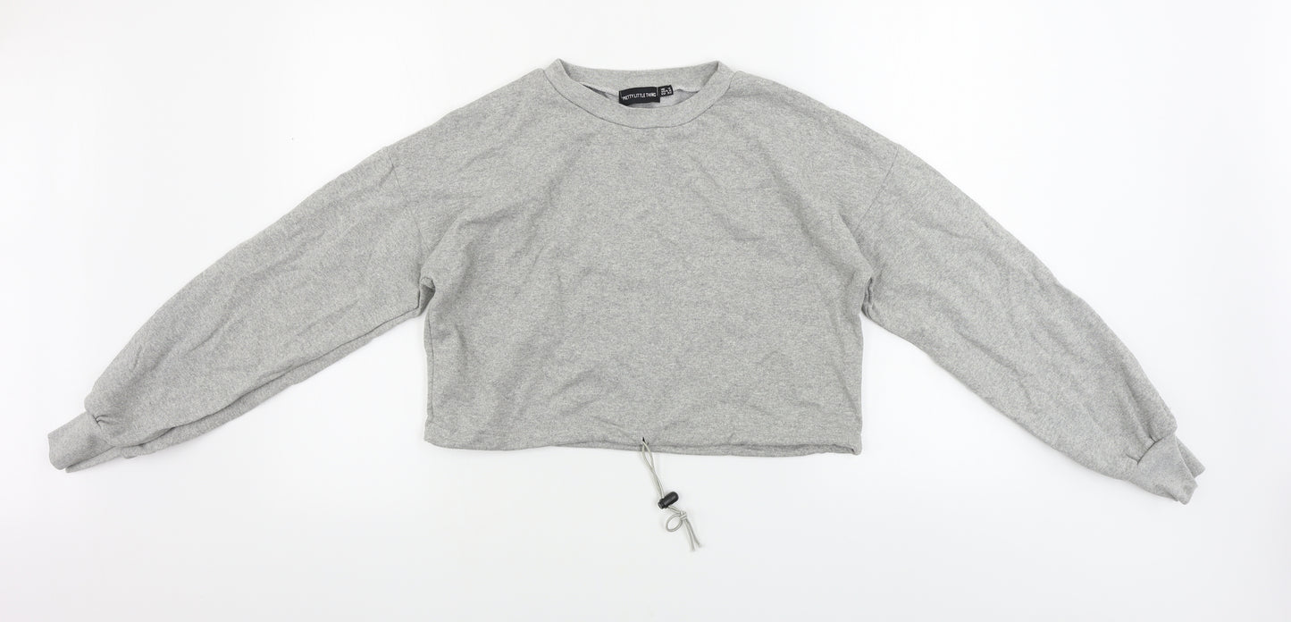 PRETTYLITTLETHING  Womens Grey   Pullover Jumper Size 4